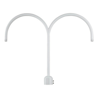 R Series Two Light Post Adapter in White (59|RPADWH)
