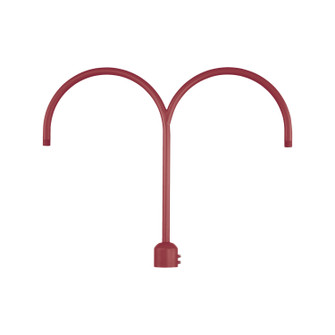 R Series Two Light Post Adapter in Satin Red (59|RPADSR)
