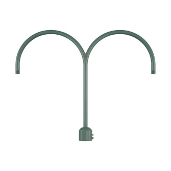 R Series Two Light Post Adapter in Satin Green (59|RPADSG)