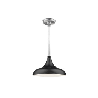 R Series One Light Pendant in Satin Black (59|RMWHS14SB)