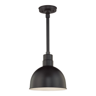 R Series One Light Pendant in Satin Black (59|RDBS12SB)