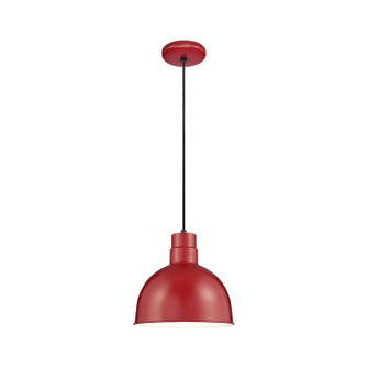 R Series One Light Pendant in Satin Red (59|RDBC12SR)