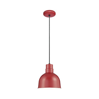 R Series One Light Pendant in Satin Red (59|RDBC10SR)