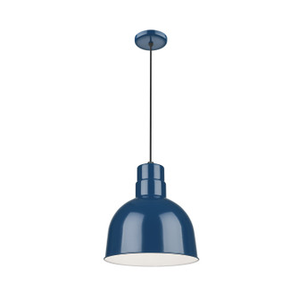 R Series One Light Pendant in Navy Blue (59|RDBC10NB)