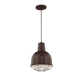 R Series One Light Pendant in Architectural Bronze (59|RDBC10ABR)