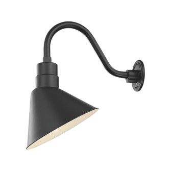 R Series One Light Pendant in Satin Black (59|RAS12SB)