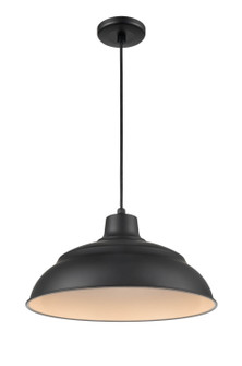 R Series LED Warehouse/Cord Hung in Satin Black (59|LEDRWHC17SB)