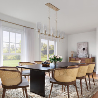 Chastine Five Light Chandelier in Modern Gold (59|9925MG)