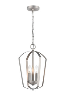 Ivey Lake Three Light Chandelier in Satin Nickel (59|9823SN)