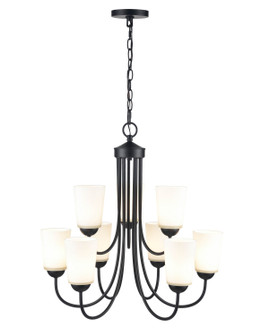 Ivey Lake Nine Light Chandelier in Matte Black (59|9809MB)