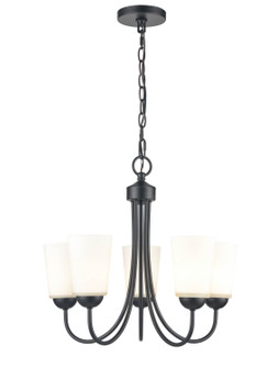 Ivey Lake Five Light Chandelier in Matte Black (59|9805MB)