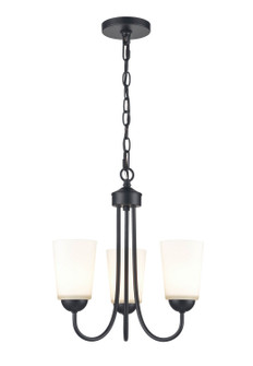 Ivey Lake Three Light Chandelier in Matte Black (59|9803MB)