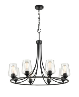Ashford Eight Light Chandelier in Matte Black (59|9728MB)