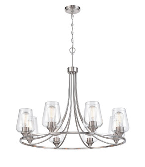 Ashford Eight Light Chandelier in Brushed Nickel (59|9728BN)