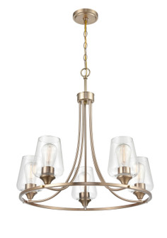 Ashford Five Light Chandelier in Modern Gold (59|9725MG)