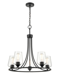 Ashford Five Light Chandelier in Matte Black (59|9725MB)