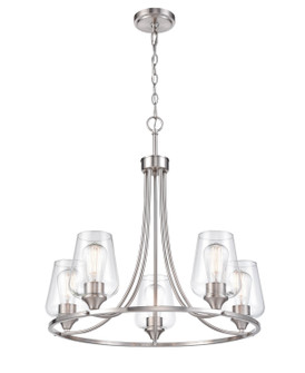 Ashford Five Light Chandelier in Brushed Nickel (59|9725BN)