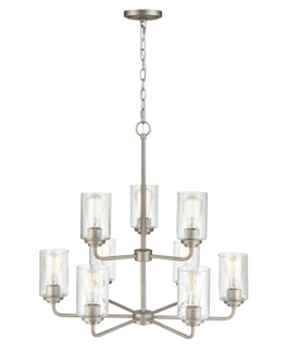Moven Nine Light Chandelier in Satin Nickel (59|9609SN)