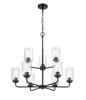 Moven Nine Light Chandelier in Matte Black (59|9609MB)