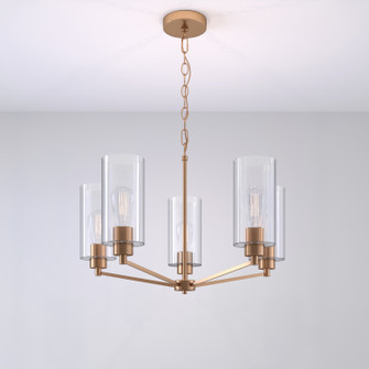 Beverlly Five Light Chandelier in Modern Gold (59|9515MG)