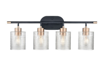Renitta Four Light Vanity in Matte Black/Modern Gold (59|9414MBMG)