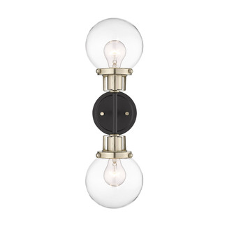 Mellrosa Two Light Wall Sconce in Matte Black Modern Gold (59|9222MBMG)
