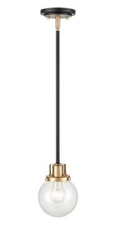 Mellrosa One Light Pendant in Matte Black / Modern Gold (59|9201MBMG)