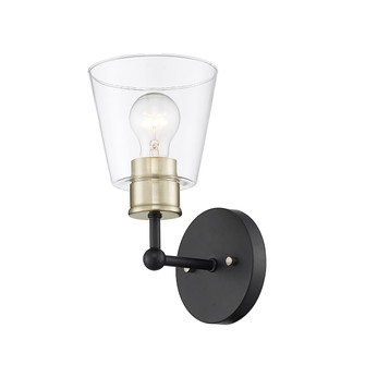 Cameron One Light Wall Sconce in Matte Black Modern Gold (59|9131MBMG)