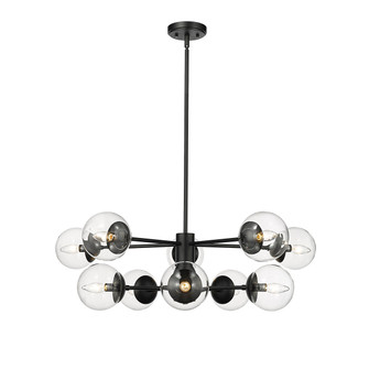 Avell Ten Light Chandelier in Matte Black (59|8150MB)