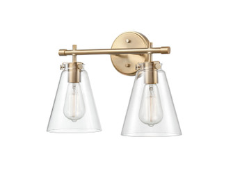 Aliza Two Light Vanity in Modern Gold (59|8122MG)