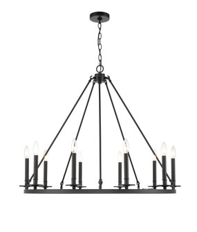 Florence Ten Light Chandelier in Matte Black (59|6710MB)