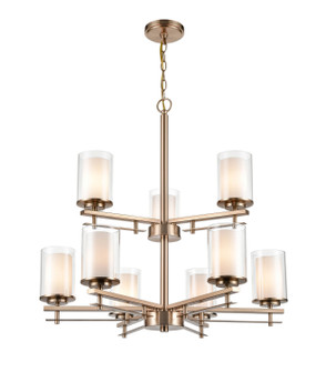 Huderson Nine Light Chandelier in Modern Gold (59|5519MG)