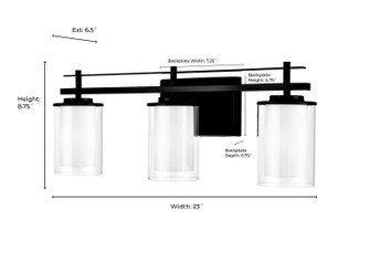 Huderson Three Light Wall Sconce in Brushed Nickel (59|5503BN)
