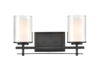 Huderson Two Light Wall Sconce in Matte Black (59|5502MB)