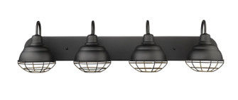 Neo-Industrial Four Light Vanity in Matte Black (59|5424MB)
