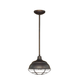 Neo-Industrial One Light Mini Pendant in Rubbed Bronze (59|5301RBZ)