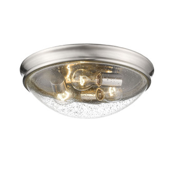 Three Light Flushmount in Brushed Nickel (59|5229BN)