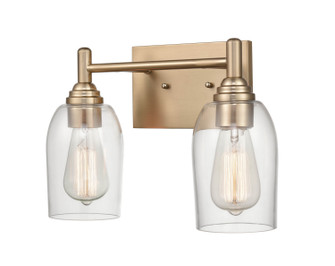 Arlett Two Light Vanity in Modern Gold (59|4992MG)