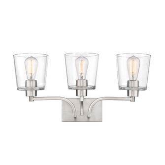 Evalon Three Light Vanity in Brushed Nickel (59|496003BN)