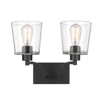 Evalon Two Light Vanity in Matte Black (59|496002MB)