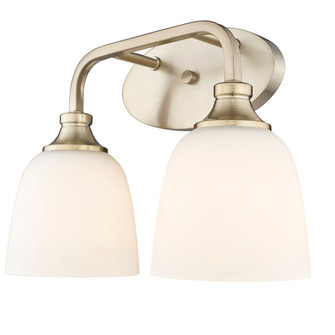 Alberta Two Light Vanity in Modern Gold (59|491002MG)