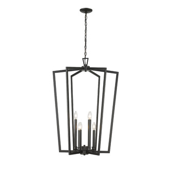 Lizabeth Six Light Chandelier in Matte Black (59|4526MB)