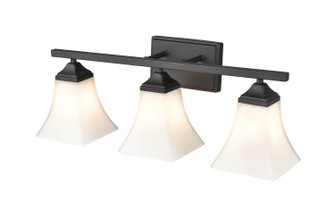 Three Light Vanity in Matte Black (59|4503MB)