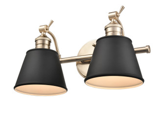 Layne Two Light Vanity in Modern Gold (59|4462MG)