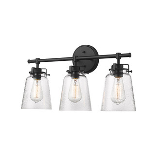 Amberose Three Light Vanity in Matte Black (59|4413MB)