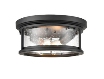 Bresley Two Light Flush Mount in Powder Coated Black (59|4402PBK)