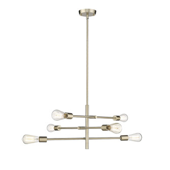 Decco Six Light Pendant in Modern Gold (59|4246MG)