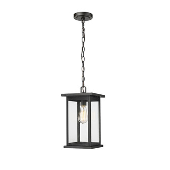 Bowton One Light Outdoor Hanging Lantern in Powder Coated Black (59|4123PBK)