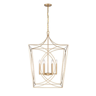 Tracy Six Light Pendant in Painted Modern Gold (59|4003PMG)