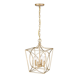 Tracy Four Light Pendant in Painted Modern Gold (59|4001PMG)